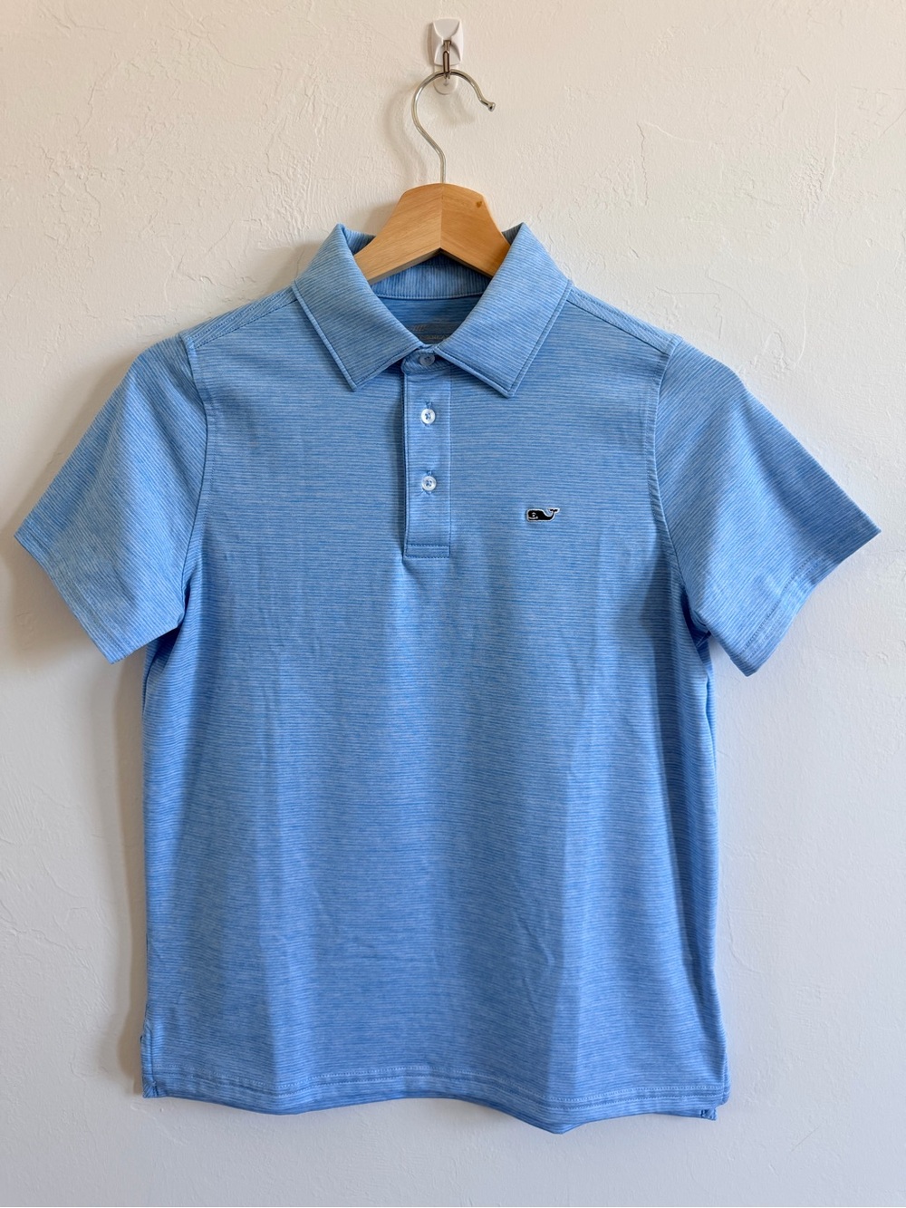 Vineyard Vines Men’s Light Blue Heather Polo